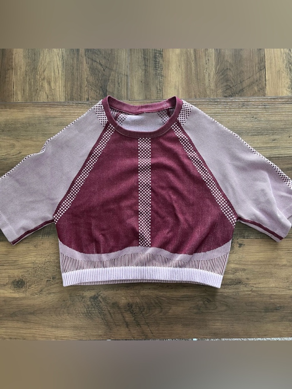 Short Sleeve Exercise Crop Top